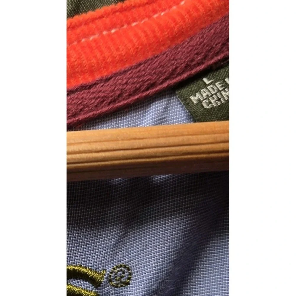 Orvis Burgundy‎ Quarter Zip Pullover Sweatshirt Mens Casual Mock Neck Fleece